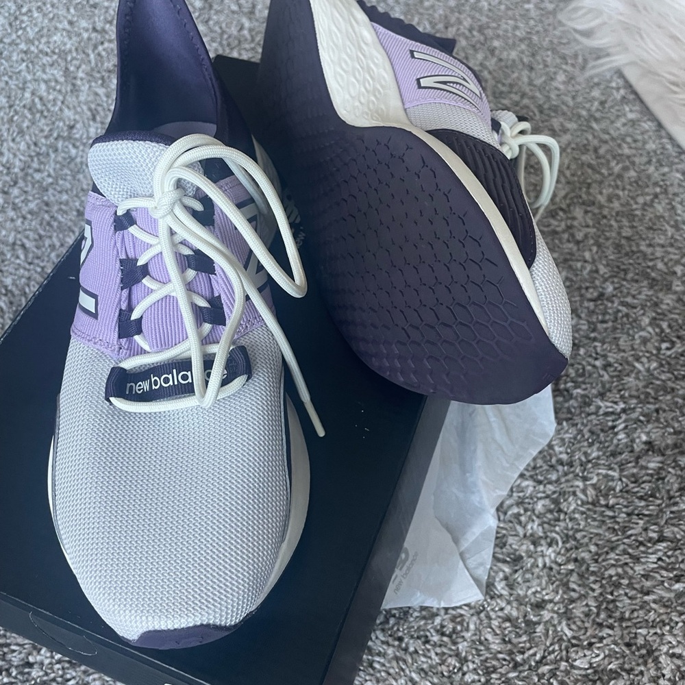 Figs Women's Purple and White Sneakers - Picture 2 of 5